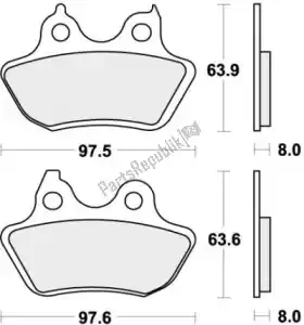 SBS 192846HLS brake pad 846h.ls brake pads sinter - Bottom side