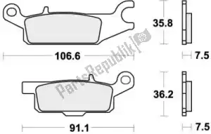 SBS 192850RSI brake pad 850rsi brake pads sinter racing - Bottom side