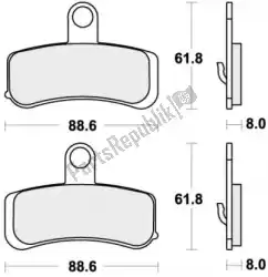 Qui puoi ordinare pastiglie freno 853h. Hs pastiglie freno sinterizzate da SBS , con numero parte 192853HHS: