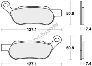 SBS 192854HLS brake pad 854h.ls brake pads sinter - Bottom side
