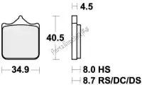 192870DC, SBS, Brake pad 870dc brake pads organic racing    , New