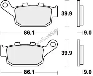 SBS 192881LS pastilha de freio 881ls pastilhas de freio sinterizada - Lado inferior