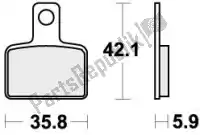 192895HF, SBS, Remblok 895hf brake pads organic    , Nieuw