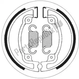 SBS 1912041 schoen 2041 brake shoes - Onderkant