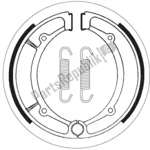 SBS 1912066 schoen 2066 brake shoes - Onderkant