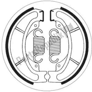 SBS 1912082 sabot 2082 sabots de frein - La partie au fond