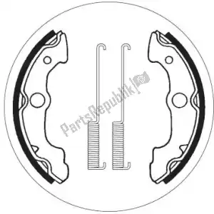 SBS 1912085 shoe 2085 brake shoes - Bottom side