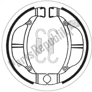 SBS 1912093 schoen 2093 brake shoes - Onderkant