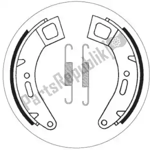 SBS 1912184 shoe 2184 brake shoes - Bottom side