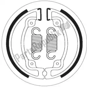 SBS 1912203 shoe 2203 brake shoes - Bottom side
