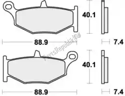 Here you can order the brake pad 833rq brake pads organic racing from SBS, with part number 192833RQ: