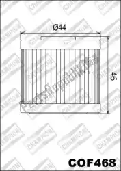 Here you can order the filter, oil cof468 from Champion, with part number 525040: