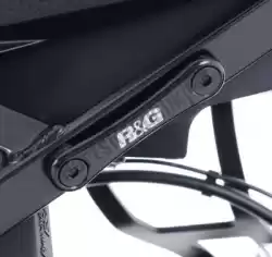 Here you can order the acc rear footrest plate, black from R&G, with part number 41211002: