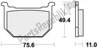 192533HF, SBS, Remblok 533hf brake pads organic    , Nieuw