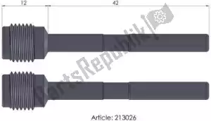 MOTO MASTER 6264213026 rep 213026, brake pad pin - Onderkant