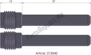 MOTO MASTER 6264213040 rep 213040, brake pad pin - Onderkant