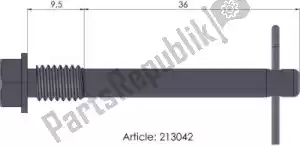 MOTO MASTER 6264213042 rep 213042, pino da pastilha de freio - Lado inferior