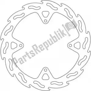 MOTO MASTER 6200110646 disc 110646, flame fixed disc 230 - Bottom side