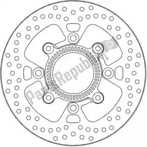 MOTO MASTER 6218110650 disco 110650, disco fixo halo 250 - Lado inferior