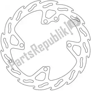 MOTO MASTER 6200110666 disc 110666, flame fixed disc 256 - Bottom side