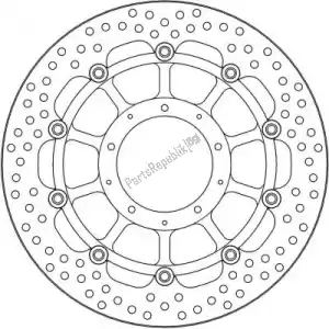 MOTO MASTER 6221113174 disque 113174, halo float alu offs. disque 320 - La partie au fond