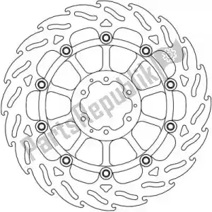 MOTO MASTER 6206113183 disc 113183, flame float alu disc 310 - Bottom side