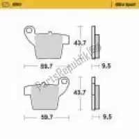 6256099022, Moto Master, Plaquette de frein 099022, plaquettes de frein fritté nitro sport    , Nouveau