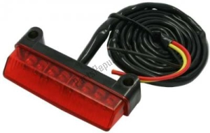 DRC D4529330 tail light with red lens - Bottom side
