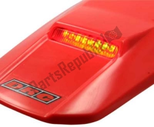 DRC D4529330 tail light with red lens - Upper side