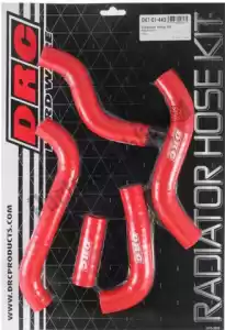 DRC D4701443 radiator hose, red - Bottom side