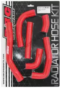 DRC D4707123 radiator hose, red - Bottom side