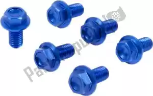 ZETA ZE889416 fork guard bolts, blue - Bottom side
