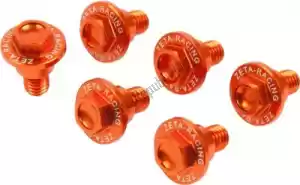 ZETA ZE889503 tornillos de protección de la horquilla, naranja - Lado inferior