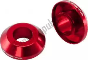 ZETA ZE932302 fast rear wheel spacers, red - Upper side