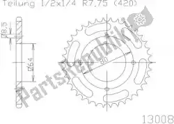 Here you can order the sprocket from Esjot, with part number 501300832: