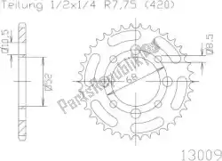 Here you can order the sprocket from Esjot, with part number 501300954: