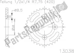 Here you can order the sprocket from Esjot, with part number 501303837: