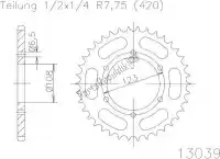 501303946, Esjot, Ktw trasero acero 46t, 420    , Nuevo