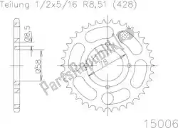 tandwiel van Esjot, met onderdeel nummer 501500647, bestel je hier online: