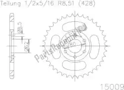 Here you can order the sprocket from Esjot, with part number 501500952: