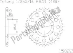 Here you can order the sprocket from Esjot, with part number 501502246: