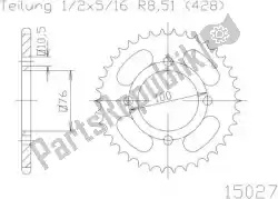 Here you can order the sprocket from Esjot, with part number 501502747: