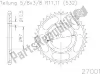 502700147, Esjot, Ktw rear steel 47t, 532    , Nieuw