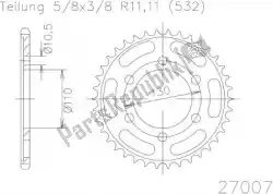 Here you can order the sprocket from Esjot, with part number 502700748: