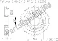 502902039, Esjot, Ktw rear steel 39t, 525    , New