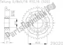 Here you can order the sprocket from Esjot, with part number 502902036: