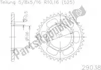 502903847, Esjot, Ktw posteriore in acciaio 47t, 525    , Nuovo