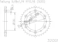 503200138L, Esjot, Ktw aço traseiro 38t, 520    , Novo