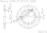 503201037, Esjot, Ktw rear steel 37t, 520    , New