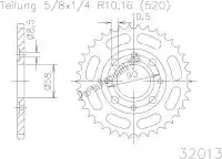 503201344, Esjot, Ktw rear steel 44t, 520    , New